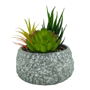 Gray Round Plant Pot-YDE24.814C