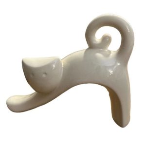 White Cat Decor-XDAC24002JB
