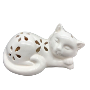 White Cat Decor-XDAC24027JB