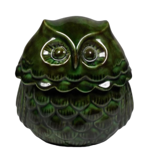 Green Owl Decor-XDAO24037L