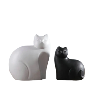 White And Black Cat Decor-XDAC24037JBH