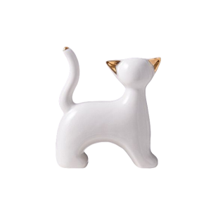 White Cat Decor-XDAC24005JB