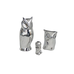 Silver Owl Decor-XDAO24069Y