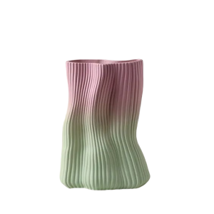Pink And Green Vase-XVJC24001