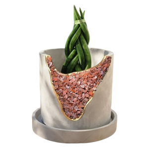 Gray Plant Pot-XPX24011