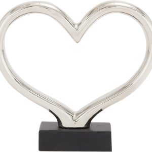 Silver Heart Decor-XDH24015