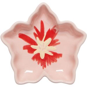 Pink Flower Trinket Dish-XTD24017H