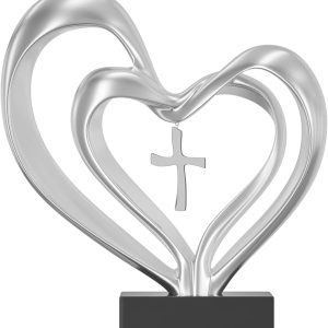 Silver Heart Decor-XDH24018