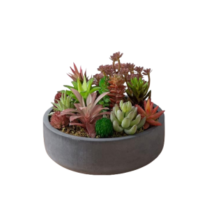 Gray Cement Plant Pot-XPJ24002