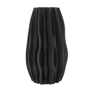 Matte Black Vase-XVMH24026