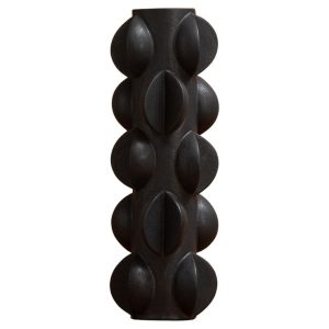 Matte Black Vase-XVMH24027