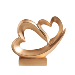 Gold Heart Decor-XDH24003
