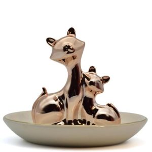 Rose Gold Cat Trinket Dish-XTAC24004