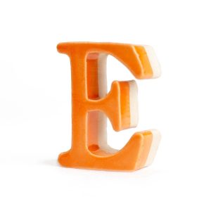 Orange Alphabet E Decor-XDAO24049