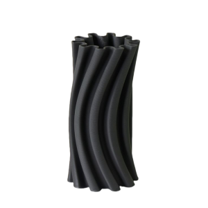 Matte Black Vase-XVMH24005