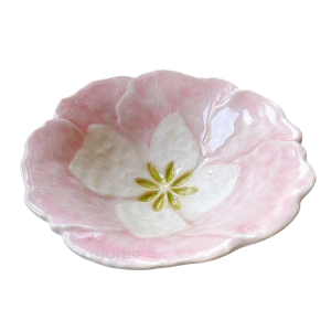 Pink Flower Trinket Dish-XTD24008H