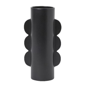 Matte Black Vase-XVMH24008